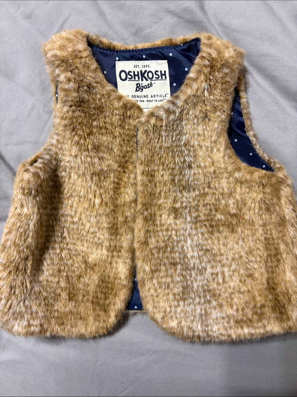 Kids Faux Fur Vest